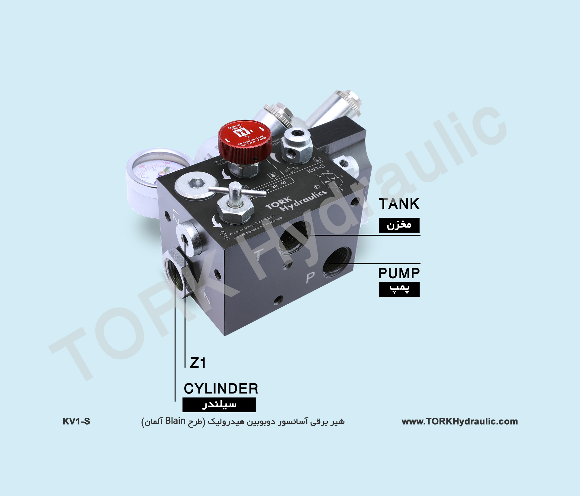 TORK Hydraulics two-coil lift solenoid valve
